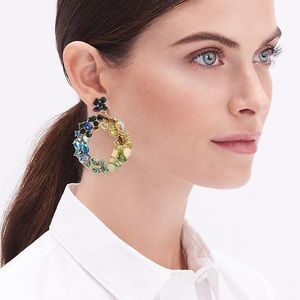 Brand New J. Crew Wreath Statement Earrings